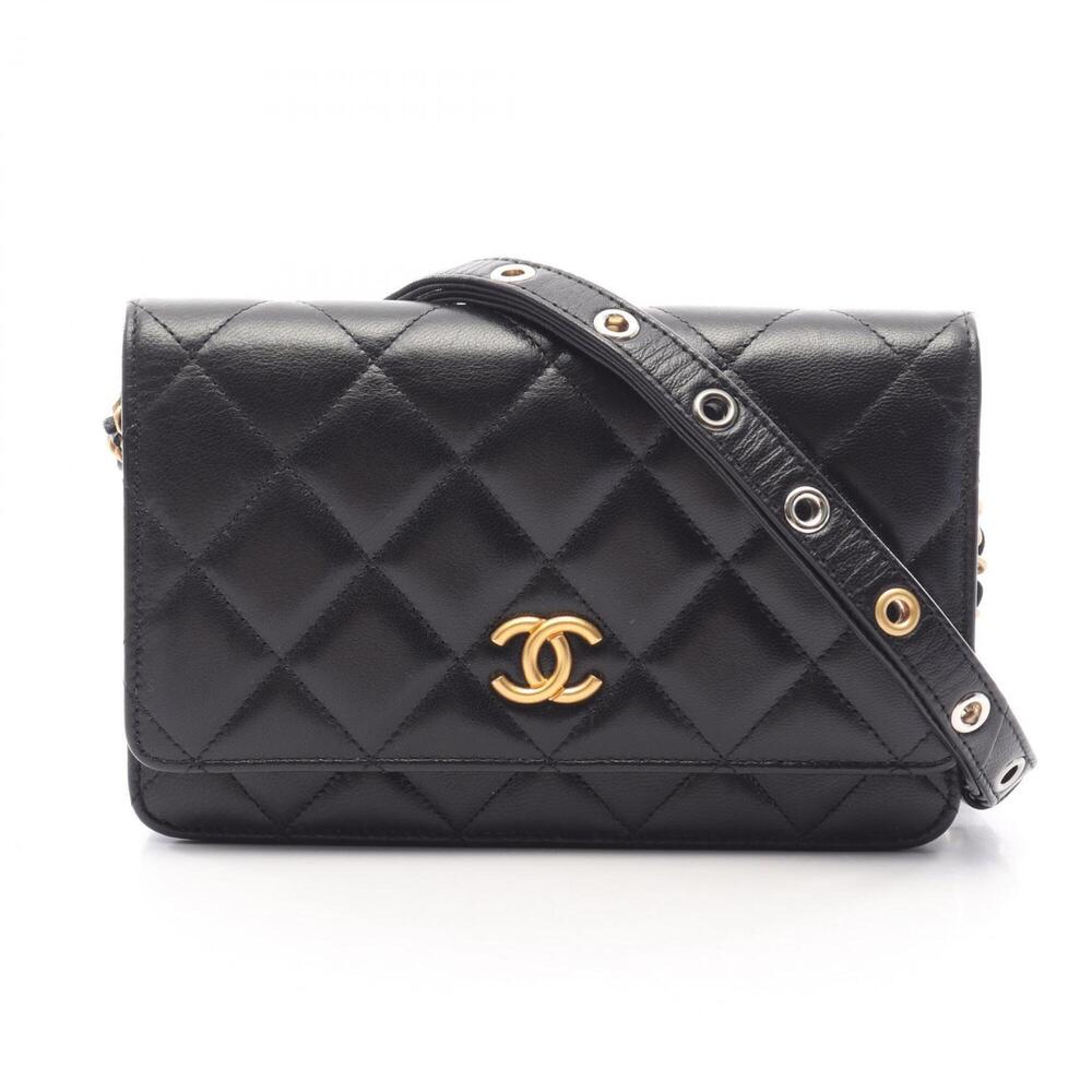 Chanel Matelassé Wallet, Chain Combination Hardware, Shoulder Bag, Handbag, L...